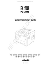 Olivetti PG L2035 Guía De Instalación Rápida