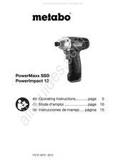 Metabo PowerImpact 12 Instrucciones De Manejo