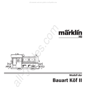 marklin Bauart Kof II Manual
