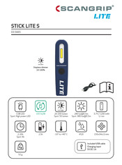 SCANGRIP STICK LITE S Guia De Inicio Rapido