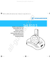 Sennheiser 810 S Instrucciones Para El Uso