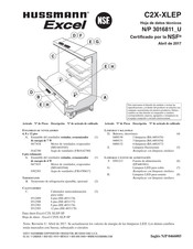 Hussmann Excel C2X-XGE Datos Técnicos