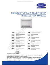 Carrier 42QZA018DS Manual De Instalación