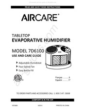 Essick Air Products Aircare 7D6100 Manual De Uso Y Cuidado