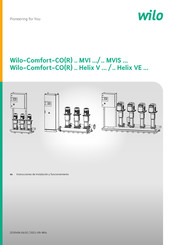 Wilo Comfort-COR Serie Instrucciones De Instalación Y Funcionamiento