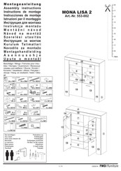 FMD Furniture MONA LISA 2 553-002 Instrucciones De Montaje