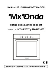 Mx Onda MX-HE2657 Manual De Usuario E Instalacion