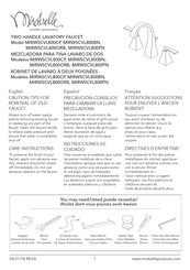 Mirabelle MIRWSCVL800CP Instrucciones De Cuidado