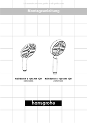 Hansgrohe Raindance E 100 AIR 1jet 28508 Serie Instrucciones De Montaje