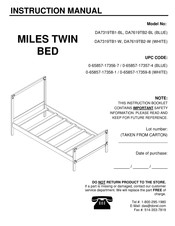 Dorel MILES DA7319TB1-BL Manual De Instrucciones