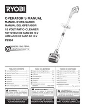 Ryobi P2904 Manual Del Operador