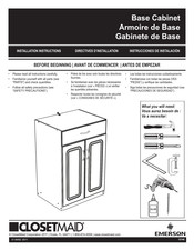 Emerson CLOSETMAID 12140 Instrucciones De Instalación