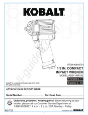 Kobalt 0840781 Manual Del Usuario