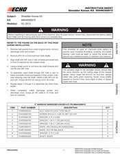 Echo SC-2013 Hoja De Instrucciones