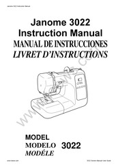 Janome 3022 Manual De Instrucciones