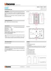 Bticino KG8013 Guia De Inicio Rapido