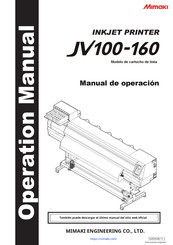 Mimaki Engineering JV100-160 Manual De Operación