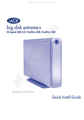 LaCie big disk extreme+ Guia De Inicio Rapido
