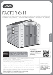 Keter FACTOR 8x11 Instrucciones De Montaje