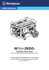 Westinghouse WGen3600c Manual De Usuario