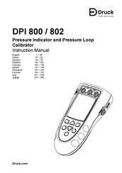 Druck DPI 802 Manual De Instrucciones