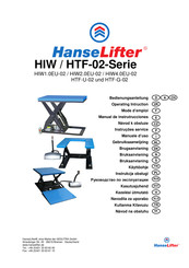 HanseLifter HTF-U-02 Manual De Instrucciones