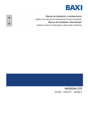 Baxi NEODENS LITE 24 AF Manual De Instalación Y Mantenimiento