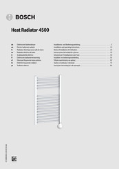 Bosch Heat Radiator 4500 Instrucciones De Instalacion Y De Uso
