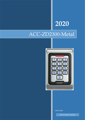 ARGSeguridad ACC-ZD2300-Metal Manual Del Usuario