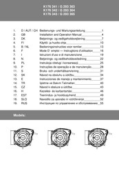 EUROKRAFT K176 341 Instrucciones De Manejo Y Mantenimiento