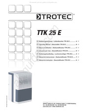 Trotec TTK 25 E Manual De Instrucciones