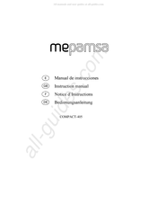 Mepamsa COMPACT-405 Manual De Instrucciones