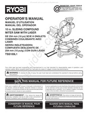 Ryobi TSS100L1 Manual Del Operador