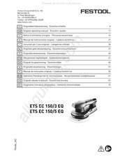 Festool ETS EC 150/5 EQ Manual De Instrucciones Original