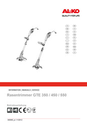 AL-KO GTE 350 Manual De Instrucciones