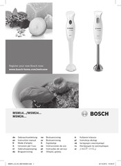 Bosch MSM24500 Instrucciones De Uso