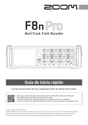 Zoom F8n Pro Guia De Inicio Rapido