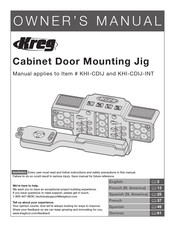 Kreg KHI-CDIJ-INT Manual Del Propietário