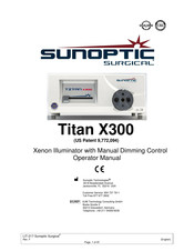 Sunoptic Surgical Titan X300 Manual Del Operador