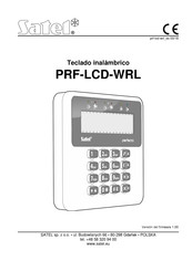 Satel PRF-LCD-WRL Manual Del Usuario