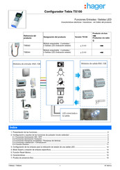 hager Tebis TX100 Guia De Inicio Rapido