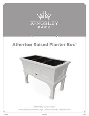 Kingsley Park Atherton Raised Planter Box Instrucciones De Montaje