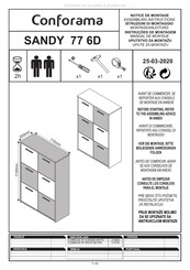 CONFORAMA SANDY 77 6D 214690 Manual De Montaje