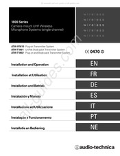 Audio-Technica ATW-T1802 Instalación Y Manejo