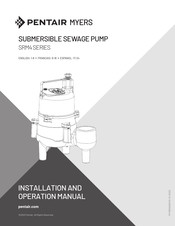 Pentair MYERS SRM4M 20 Manual De Instalación Y Funcionamiento