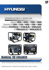 Hyundai HY7000LE Manual De Usuario