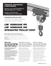 CM HURRICANE IPR Manual De Funcionamiento, Mantenimiento Y Piezas