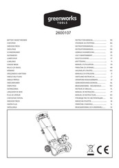 GreenWorks Tools 2600107 Manual De Uso Y Mantenimiento