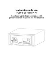 SCHÖLLY FIBEROPTIC NIR FI Instrucciones De Uso