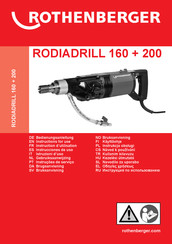 Rothenberger RODIADRILL 200 Instrucciones De Uso